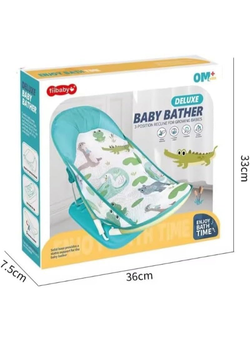 Tiibaby Deluxe Baby Bather, 3-Position Recline, 0+ Months  - Image 4