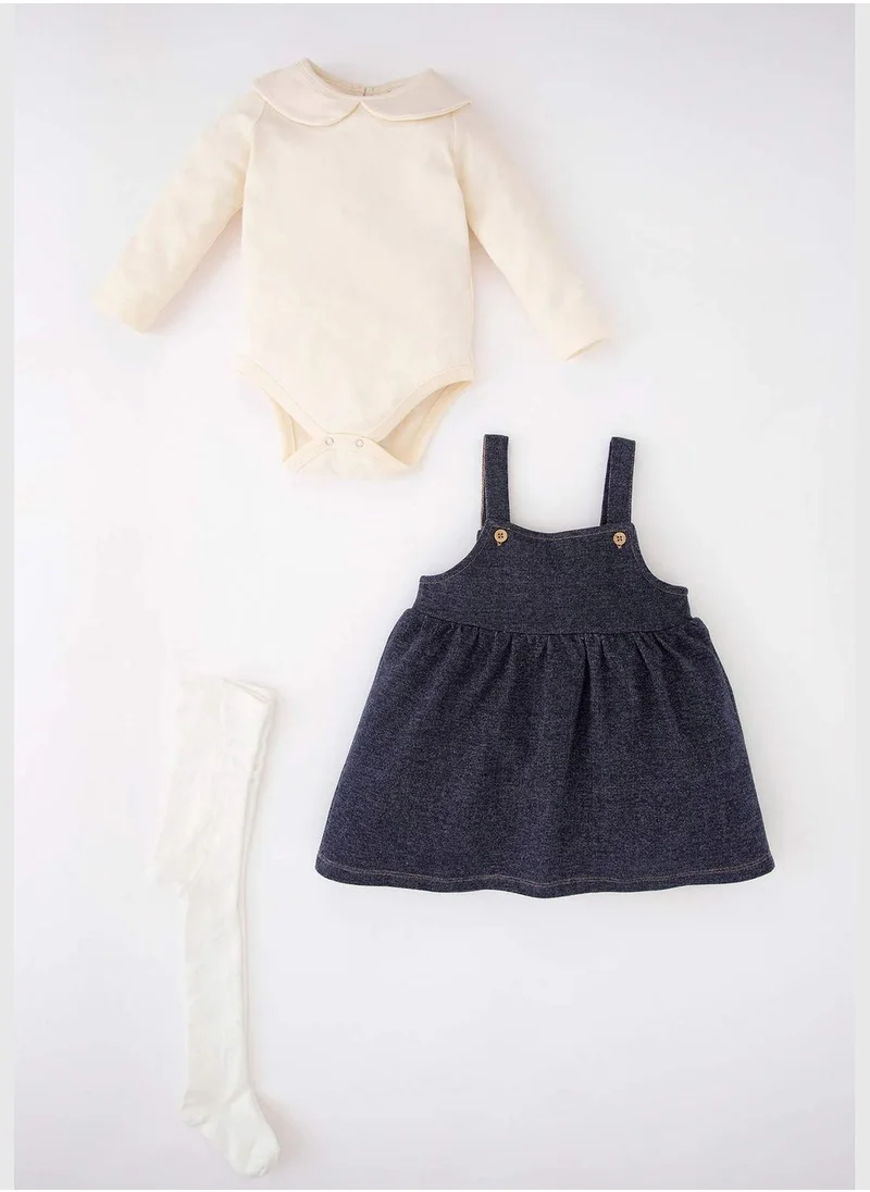 DeFacto 3 Pack BabyGirl Baby Neck Knitted Set