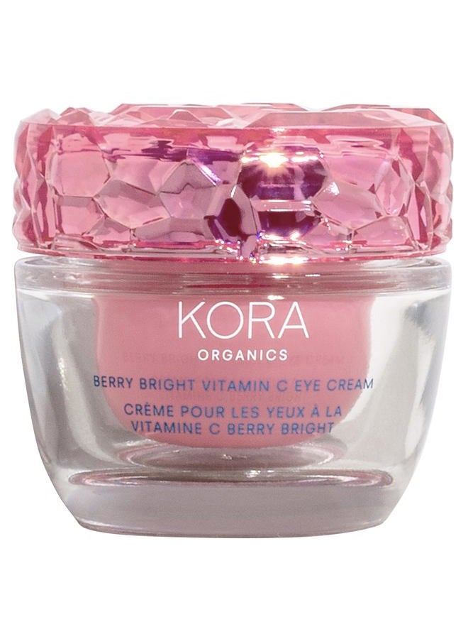 Kora Organics Berry Bright Firming Vitamin C Eye Cream, Hydrate & Strengthen, Certified Organic, Cruelty Free, Refillable, 0.50 fl oz - Image 1