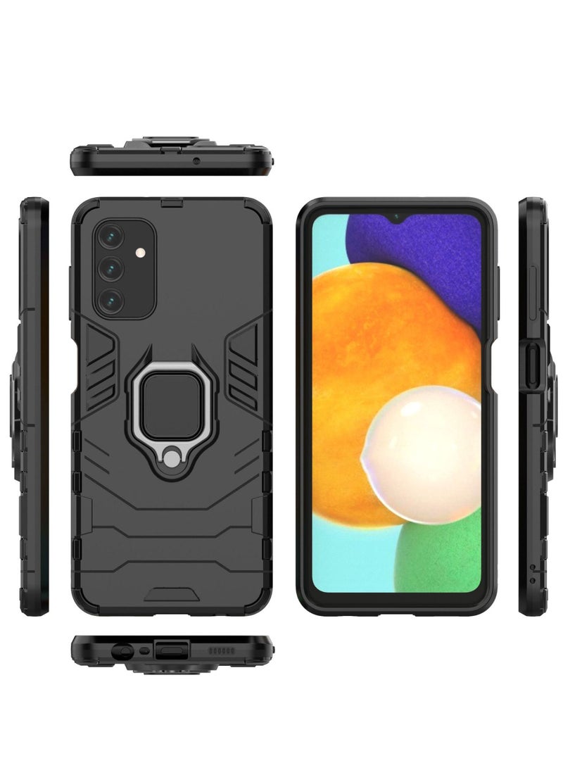 Black Samsung protective cover with ring bracket - Image 2