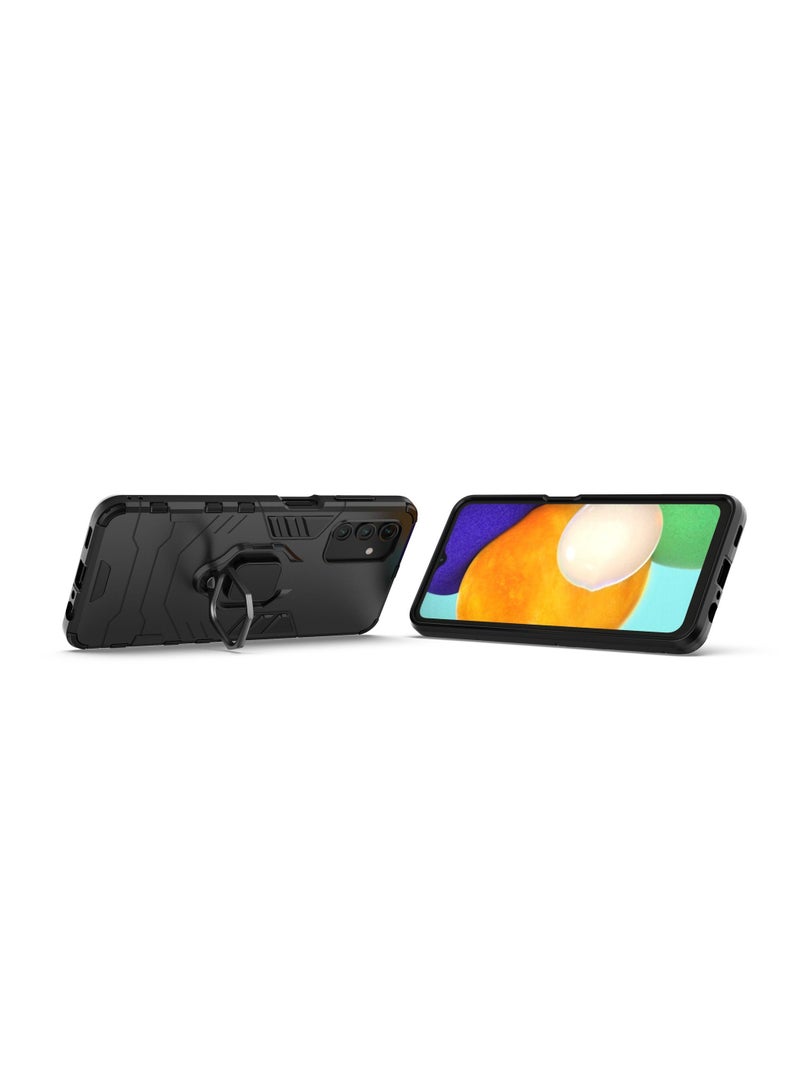 Black Samsung protective cover with ring bracket - Image 3