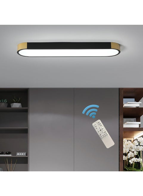 Dimmable LED Ceiling Lights Modern Acrylic Linear LED Ceiling Lamp 2.3FT Semi Flush Mount Wraparound Shape Lighting Fixture with Remote Control for Kitchen Dining Living Room (36W/3000-6500K)