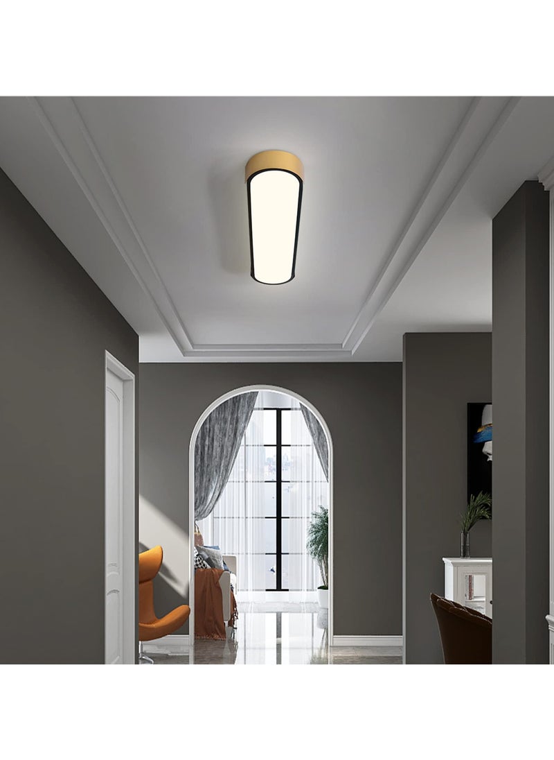 Dimmable LED Ceiling Lights Modern Acrylic Linear LED Ceiling Lamp 2.3FT Semi Flush Mount Wraparound Shape Lighting Fixture with Remote Control for Kitchen Dining Living Room (36W/3000-6500K)