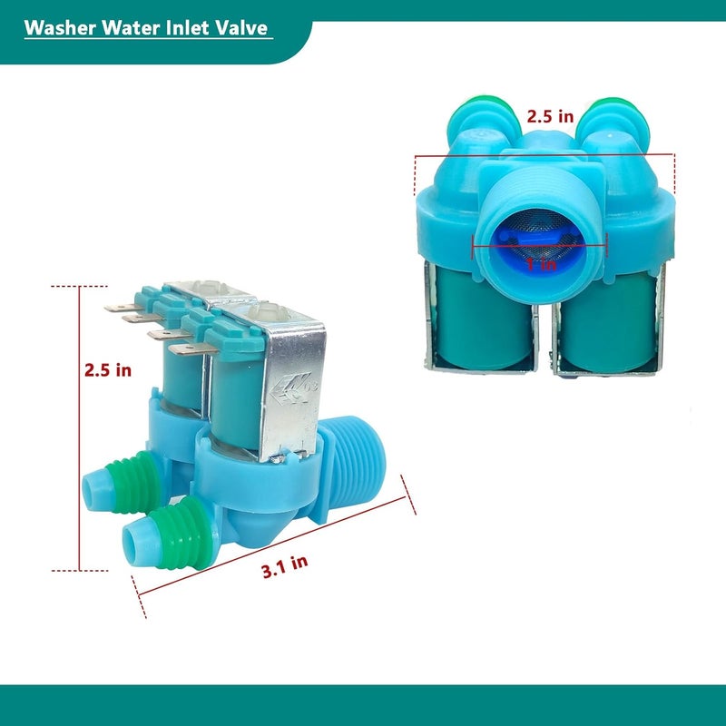 XMXZYX مجموعة صمامات المياه لغسالة سامسونج XMXZYX DC62-00311F و DC62-30314V - Image 3