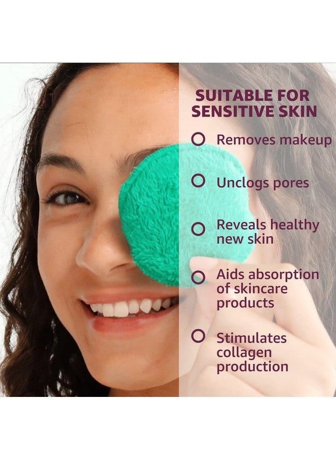 cleanlogic Bath & Body Exfoliating Dualtexture Facial Pads Face Sponges For Cleansing & Softening Sensitive Skin Makeup Remover Pads Assorted Colors 9 Count Value Pack - Image 4