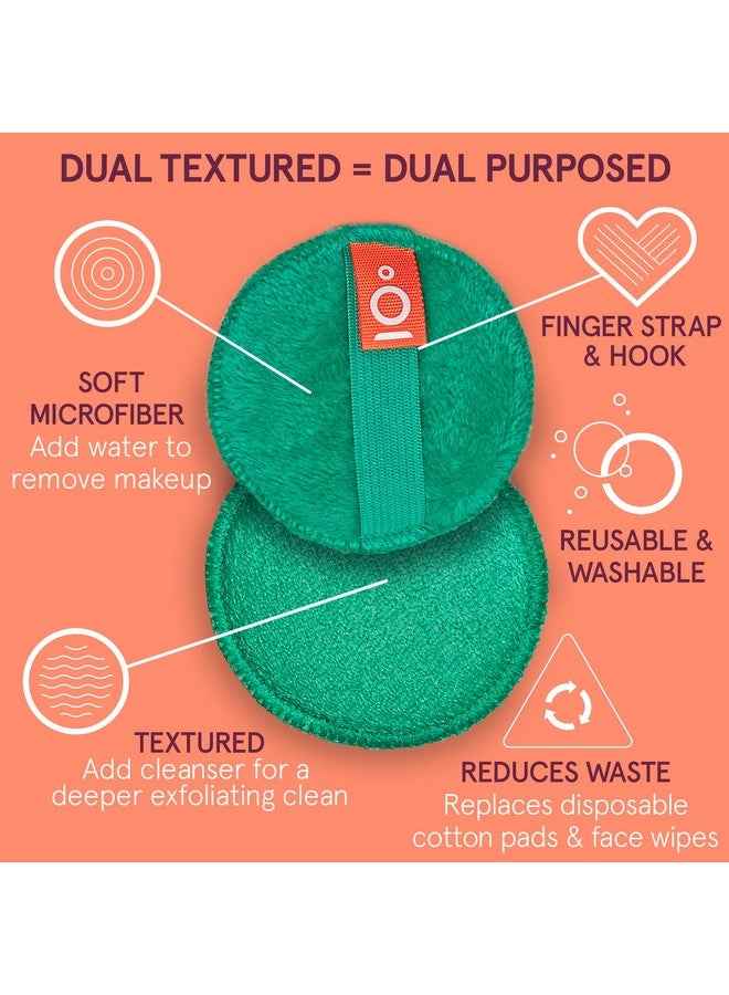 cleanlogic Bath & Body Exfoliating Dualtexture Facial Pads Face Sponges For Cleansing & Softening Sensitive Skin Makeup Remover Pads Assorted Colors 9 Count Value Pack - Image 5