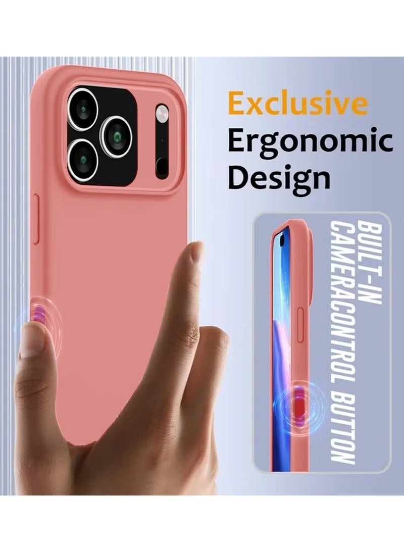 ELTRAZONE Apple iPhone 17 Pro 5G 2025 Soft Liquid Silicone Case Cover (Model MCRPSN) in Elegant Pink – Slim, Lightweight, Shock-Absorbent Protective Phone Case with Precise Cutouts and Comfortable Grip - Image 2