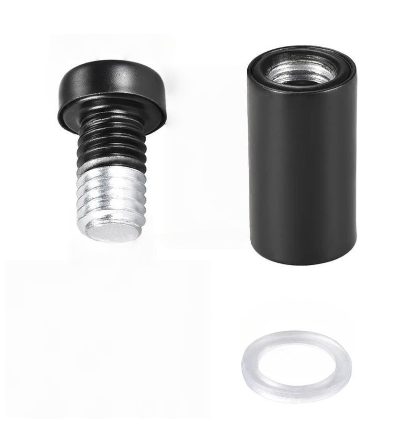 5 Pcs 19x25mm Black Support Advertising Nails Stable Load Bearing Wall Mounted For Glass Acrylic Sign Brackets Fixing Screws - Image 2