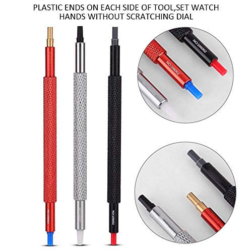 Alucy 3pcs Watch Hand Pressers, Wristwatch Repair Tool Pusher Fitting Set, Watch Repairing Tool Kit for Watchmakers Watch Worker - Image 3