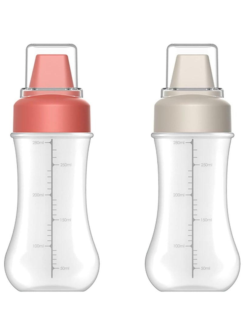 Oasisgalore Squeeze Bottles, 8 OZ Plastic Condiment Squeeze Squirt Bottles for Ketchup, Oil, Honey.  - Image 1