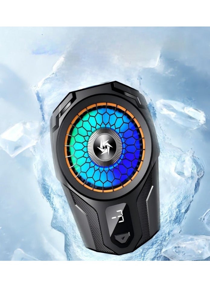 Hugifts Powerful Dual-Speed Phone Cooler – High-Performance Semiconductor Clip-On Cooling Radiator with RGB Lights & Type-C Fast Charging, Ideal for Gamers and Streamers；for Playing Games Tiktok for Universal iPhone/Android Smartphone  - Image 3