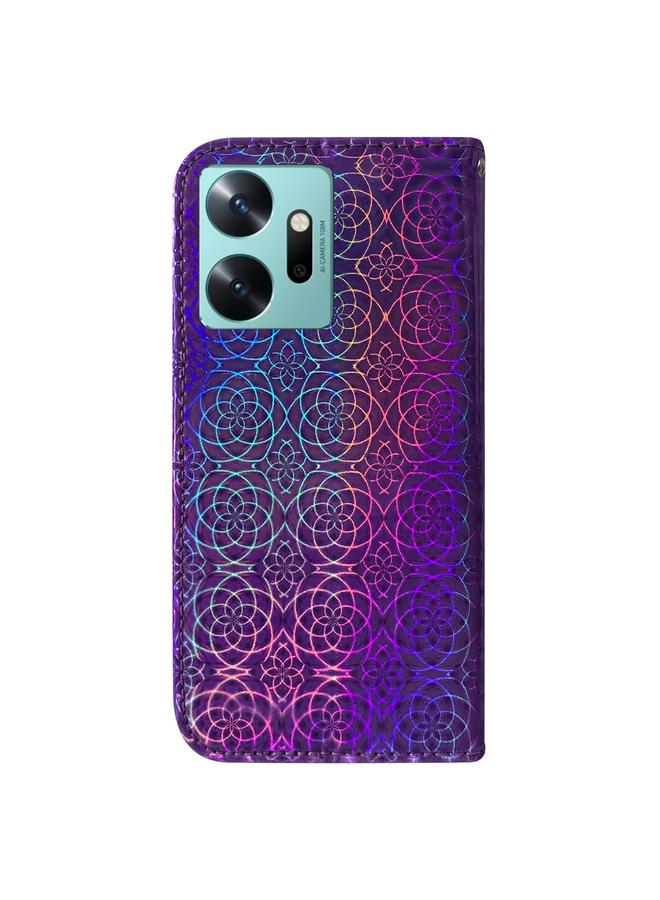 S-TOP Case For Infinix Zero 20 / X6821 Colorful Magnetic Buckle Leather Phone Case - Image 3