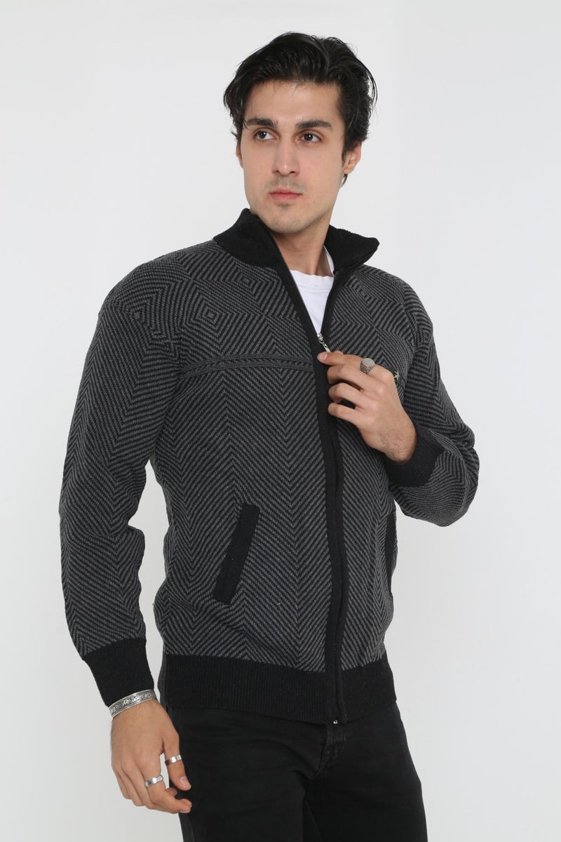 KMK Kombin KMK Combination Baba Super Oversized Knitwear Zippered Knitted Cardigan & Sweater  - Image 3