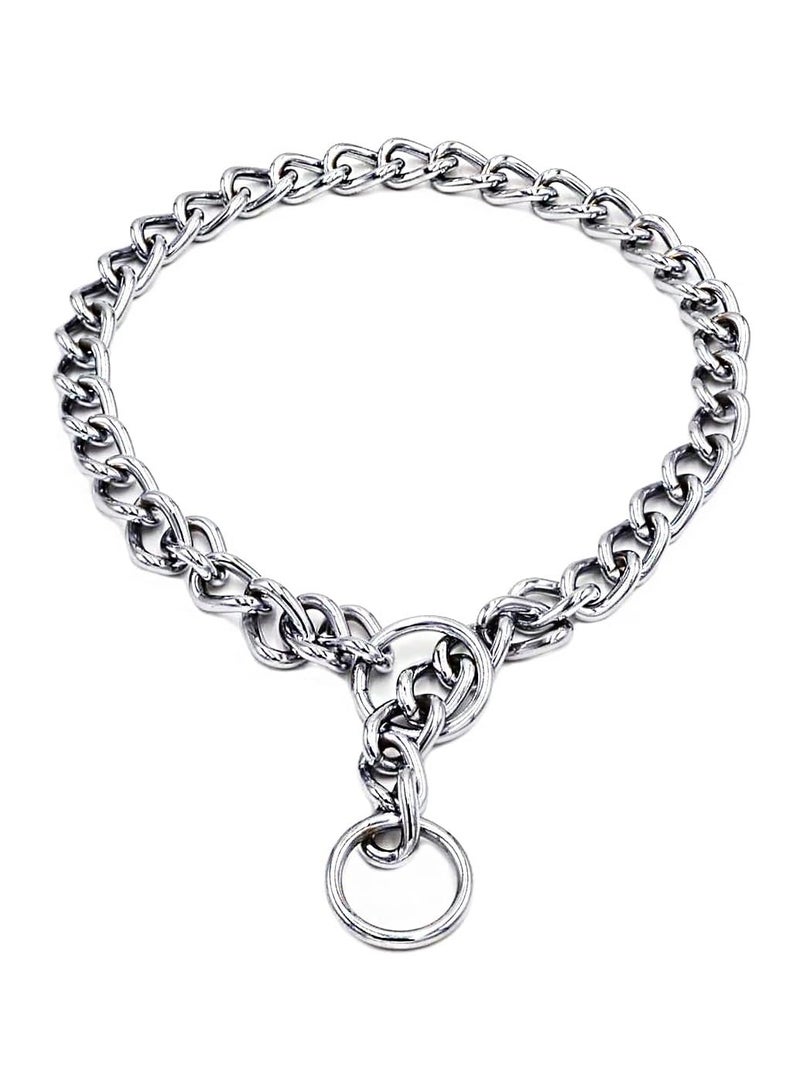 5.91ft Metal Dog Leash and 1.8ft Dog Training Chain Collar,Heavy Duty Dog Leash,with Padded Handle for Large Medium Dogs - Image 4