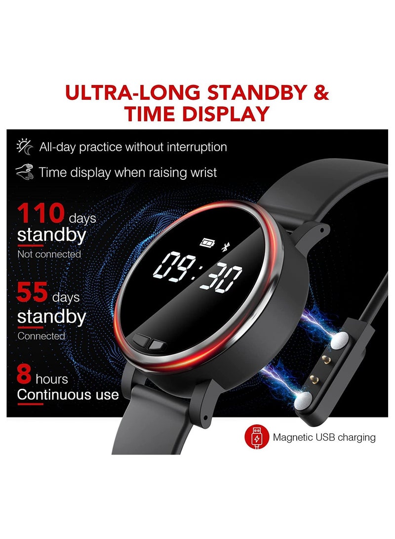 Smart for Metronome Watch Wearable Digital Music Tool with Vibration Light Sound Tempo Beat Rhythm Adjustable Dia  - Image 3