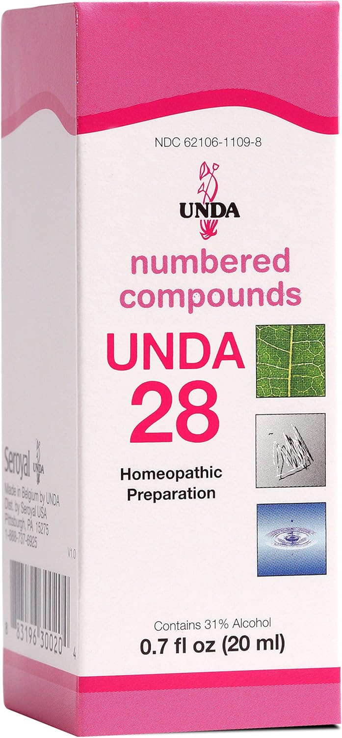 UNDA 28 Numbered Compounds  Homeopathic Preparation  07 fl oz - Image 1