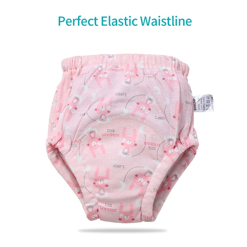 Insular 2 Pcs Training Pants Underwear 6 Layers Breathable Cotton Toddler Potty Training Underwear - Image 3