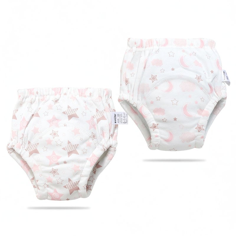 Insular 2 Pcs Training Pants Underwear 6 Layers Breathable Cotton Toddler Potty Training Underwear - Image 1