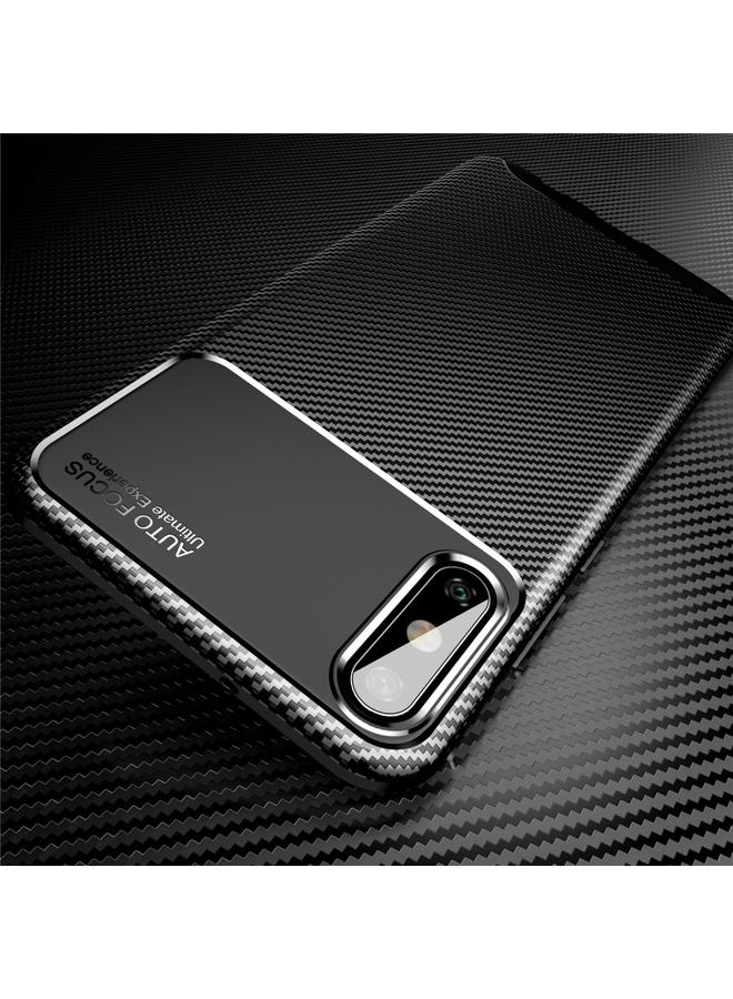 S-TOP Case For Huawei Enjoy 10e Carbon Fiber Texture Shockproof TPU Case - Image 2