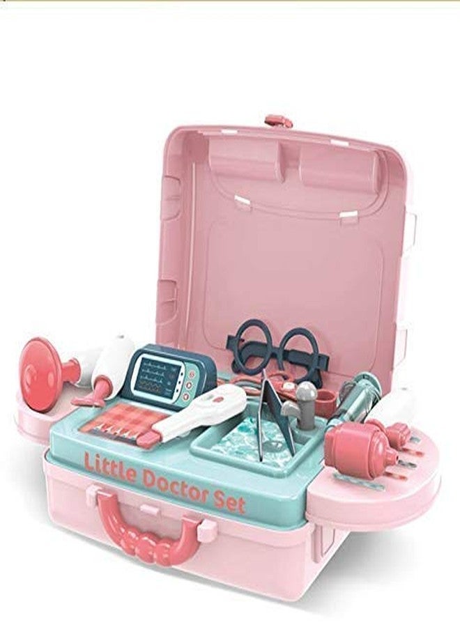 TriLok 3 in 1 Pretend Play Doctor Set Learning Educational Medical Toy Tool with Portable Medical Clinic Suitcase and Equipment(Multicolor) - Image 2