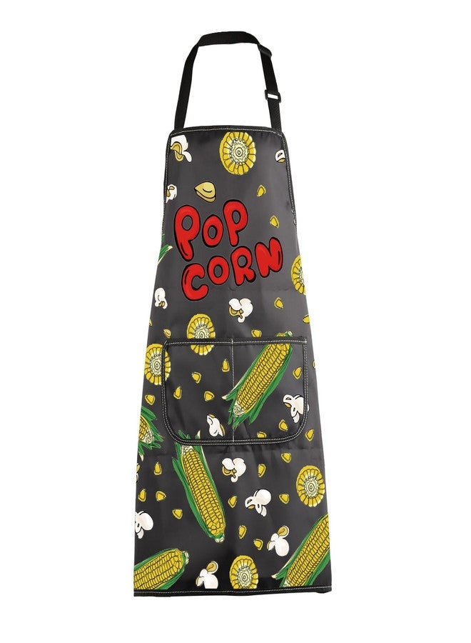 MBMSO Popcorn Gift Popcorn Corn Apron for Popcorn Lovers Popcorn Kitchen Baking Apron Popcorn Maker Gifts Cooking BBQ Apron (Popcorn Apron-b) - Image 1