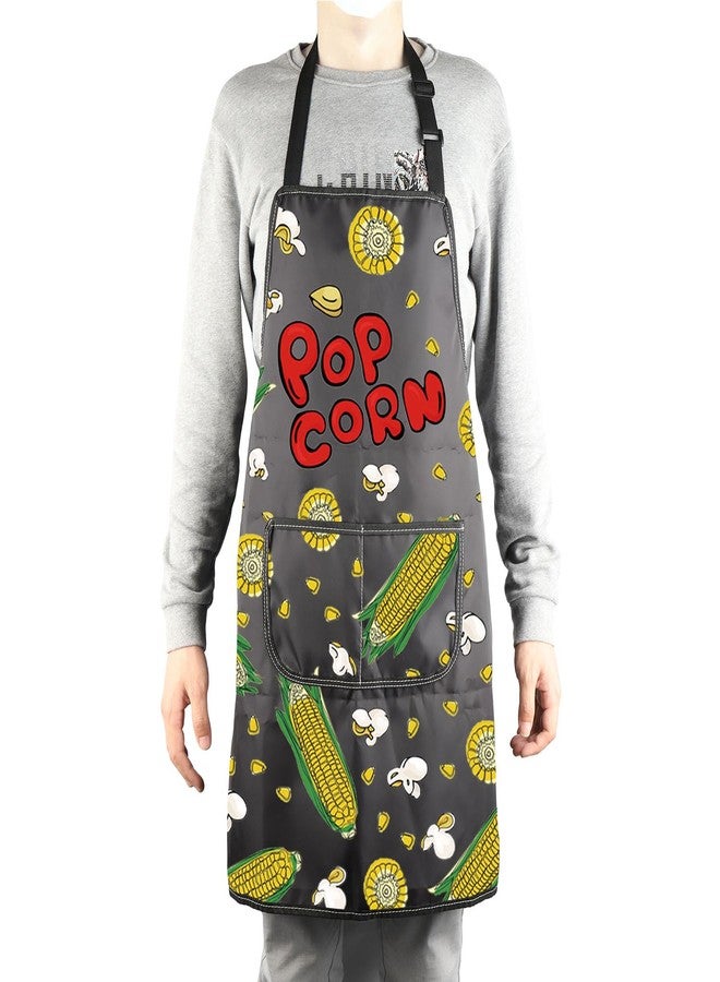 MBMSO Popcorn Gift Popcorn Corn Apron for Popcorn Lovers Popcorn Kitchen Baking Apron Popcorn Maker Gifts Cooking BBQ Apron (Popcorn Apron-b) - Image 4