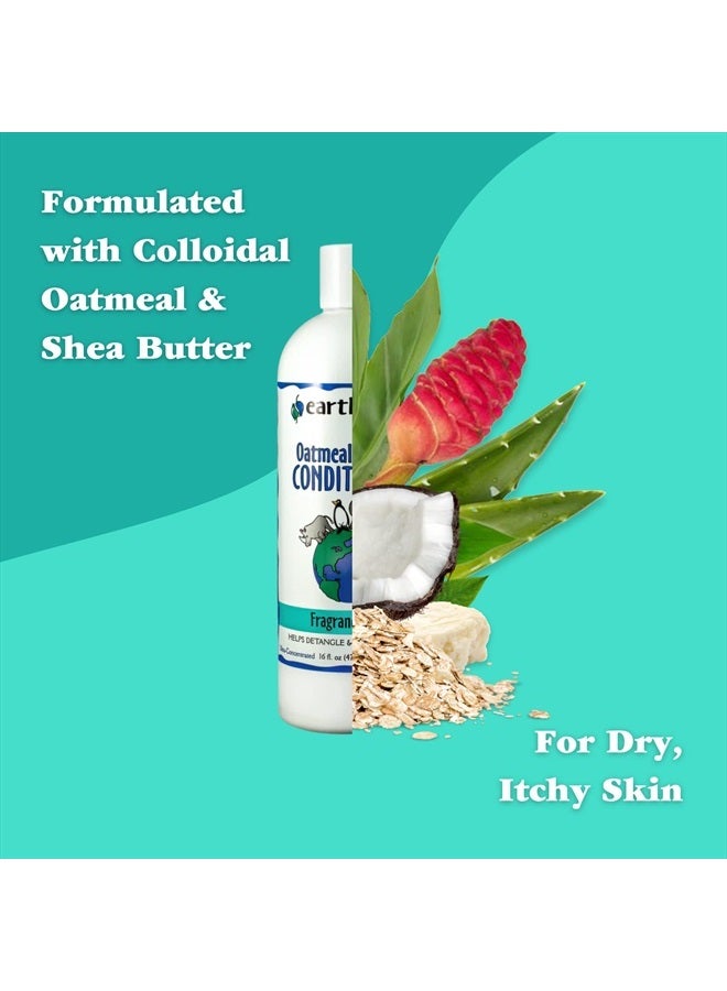 earthbath Oatmeal & Aloe Conditioner, Fragrance Free, 16 oz – Dog Conditioner for Allergies and Itching, Dry Skin – Made in USA - Image 4