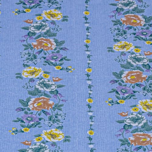 Status Contract Cotton Rich Double Bedsheet with 2 Pillow Covers for Bed Room, Home, Hotel-120 GSM (Blue) - Image 4