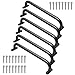 Purife 17 Inch Black Playground Accessories Handles Metal Pack of 6 Playset Handles Swing Sets Attachment Grab Bars Kids Hand Grips Monkey Bar for Playhouse Treehouse Jungle Gym - Image 2