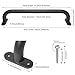 Purife 17 Inch Black Playground Accessories Handles Metal Pack of 6 Playset Handles Swing Sets Attachment Grab Bars Kids Hand Grips Monkey Bar for Playhouse Treehouse Jungle Gym - Image 4