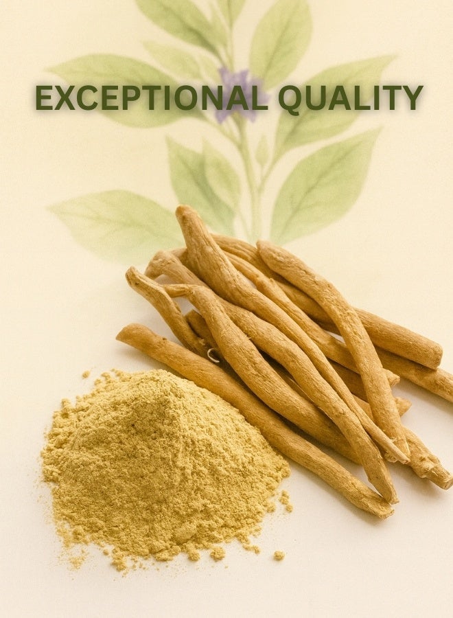 زهر مسحوق أشواغاندا الأيورفيدي - مكمل عشبي عالي الجودة، نقي 100%، مُصنّع يدويًا، لتعزيز الطاقة والمناعة وتخفيف التوتر - Image 3