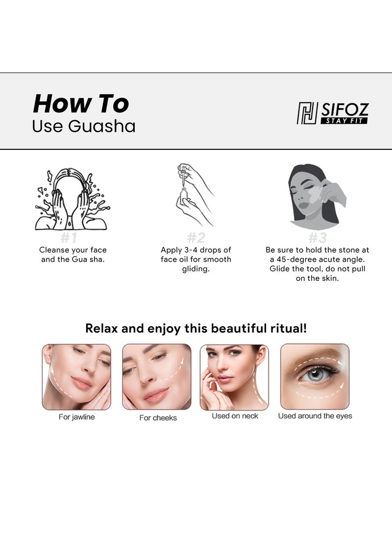 Sifoz Sifoz Premium Gua Sha Tool For Face AntiAging Facial Massager Tool For Tighten Skin 100 304 Stainless Steel Skin Care Gua Sha for Face Neck Eye to Reduce Wrinkles and Relax Body Muscles  - Image 4