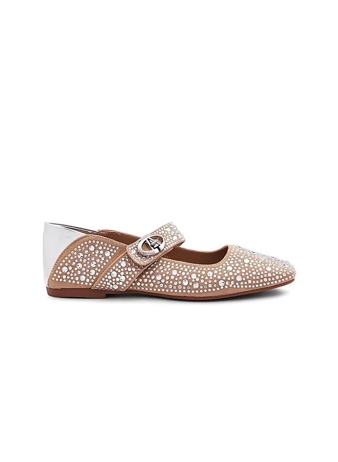 كابلي Cuple Embellished Strap Ballerina Flats