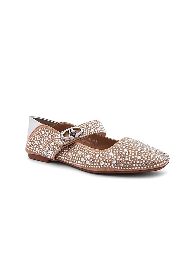 كابلي Cuple Embellished Strap Ballerina Flats