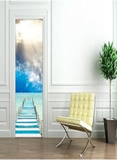 Generic Decorative doors sticker - Adhesive mirror on the door (204x83cm) 
