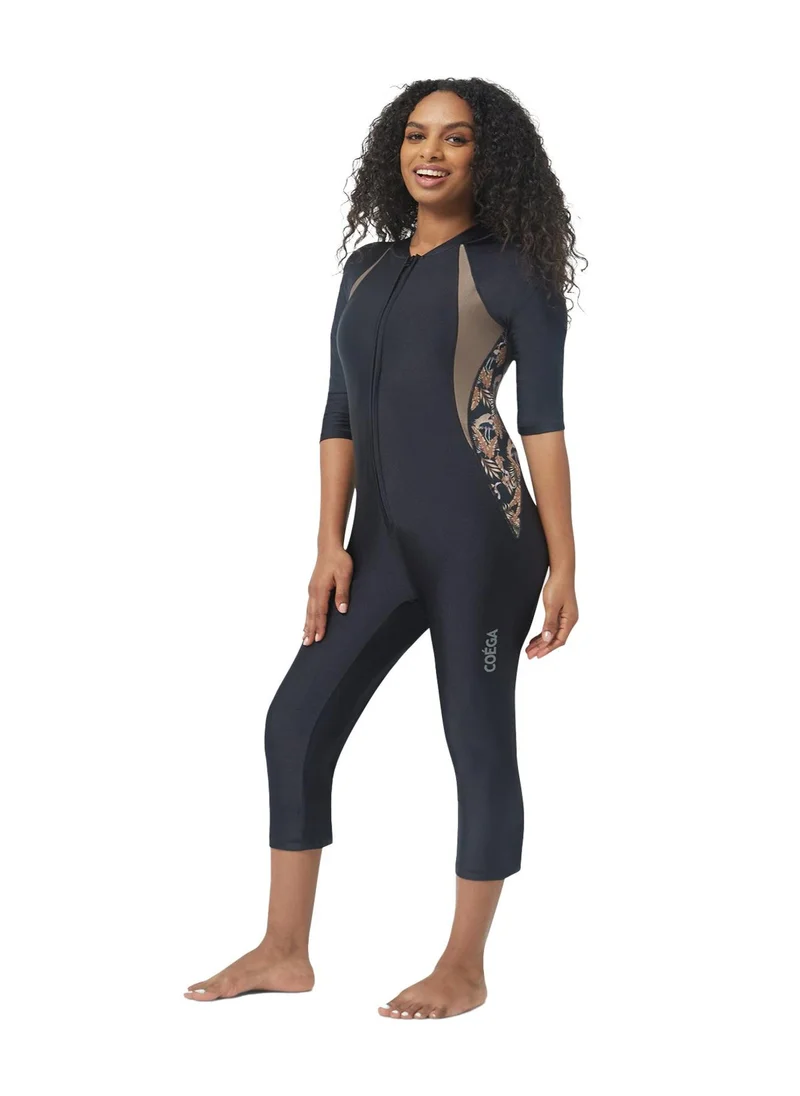 COEGA SUNWEAR COEGA Ladies Slim-kini 3/4 - Nero Golden Flamingo