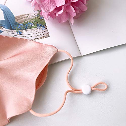 ROSEWARD 100% Mulberry Silk Mask Adjustable with Filter Pocket (Baby Pink) - Image 4