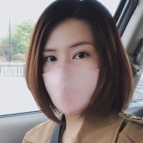 ROSEWARD 100% Mulberry Silk Mask Adjustable with Filter Pocket (Baby Pink) - Image 2