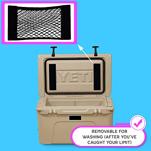 Above Sea Level Cooler Net for Dry Storage and Organization - Compatible with YETI, RTIC, Ninja, Igloo, Coleman, Lifetime, Pelican Ice Chests - Works with Cooler Lights, Wheel Kits, RTIC Cooler Accessories, and More - Image 5