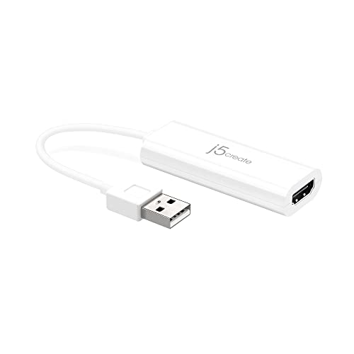 j5create USB to HDMI Display Adapter- USB to HDMI 1080P Cable Converter Adapter for Windows (JUA195) - Image 1