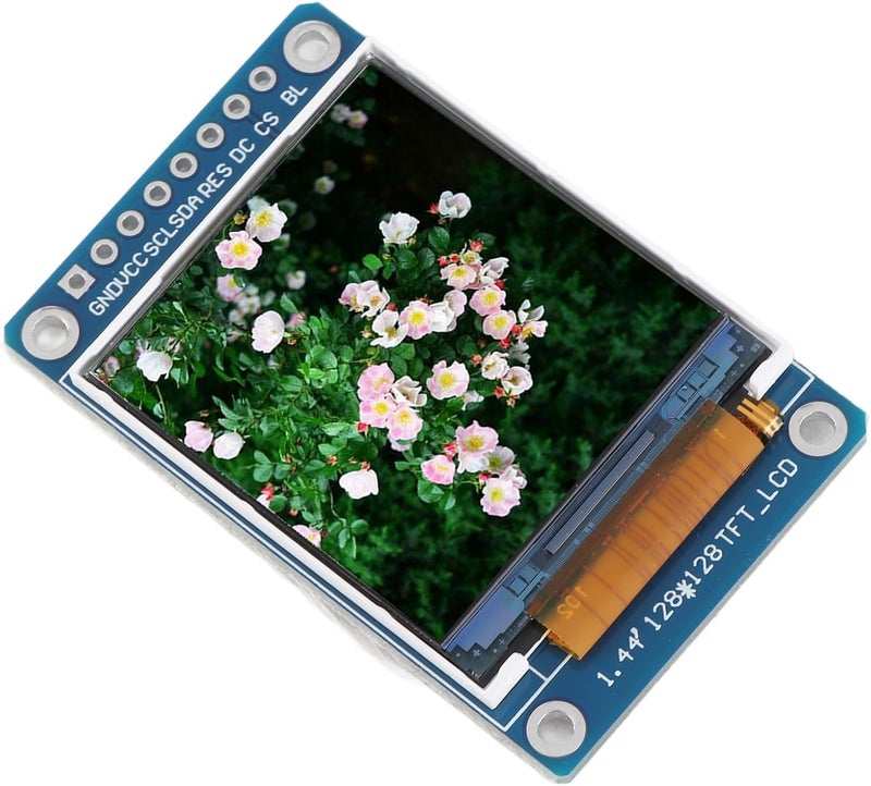 1.44 Inch LCD Display Screen, 128RGB x 128 Resolution, Serial Peripheral Interface - High Stability with ST7735S Driver IC, Compact Size for Embedded Systems - Image 5