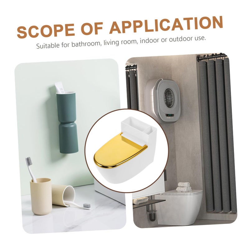 Wall Mounted Toilet Shaped Ashtray Indoor Bathroom Ash Holder Space Saving Design 1 Piece - Image 5