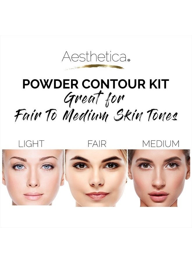 Aesthetica - Cosmetics Contour and Highlighting Powder Foundation Palette/Contouring Makeup Kit; Easy-to-Follow, Step-by-Step Instructions Included - Image 1