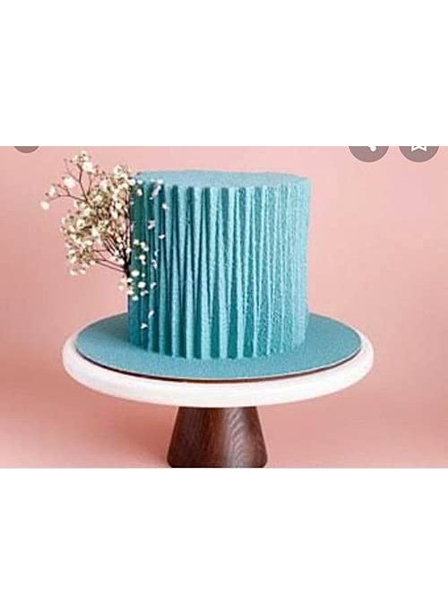 BAKING SET Baking Set Origami PVC Mould Cake Decorating Tools Cake Origami Wave Design Sheet Style Pack of 1  - Image 3