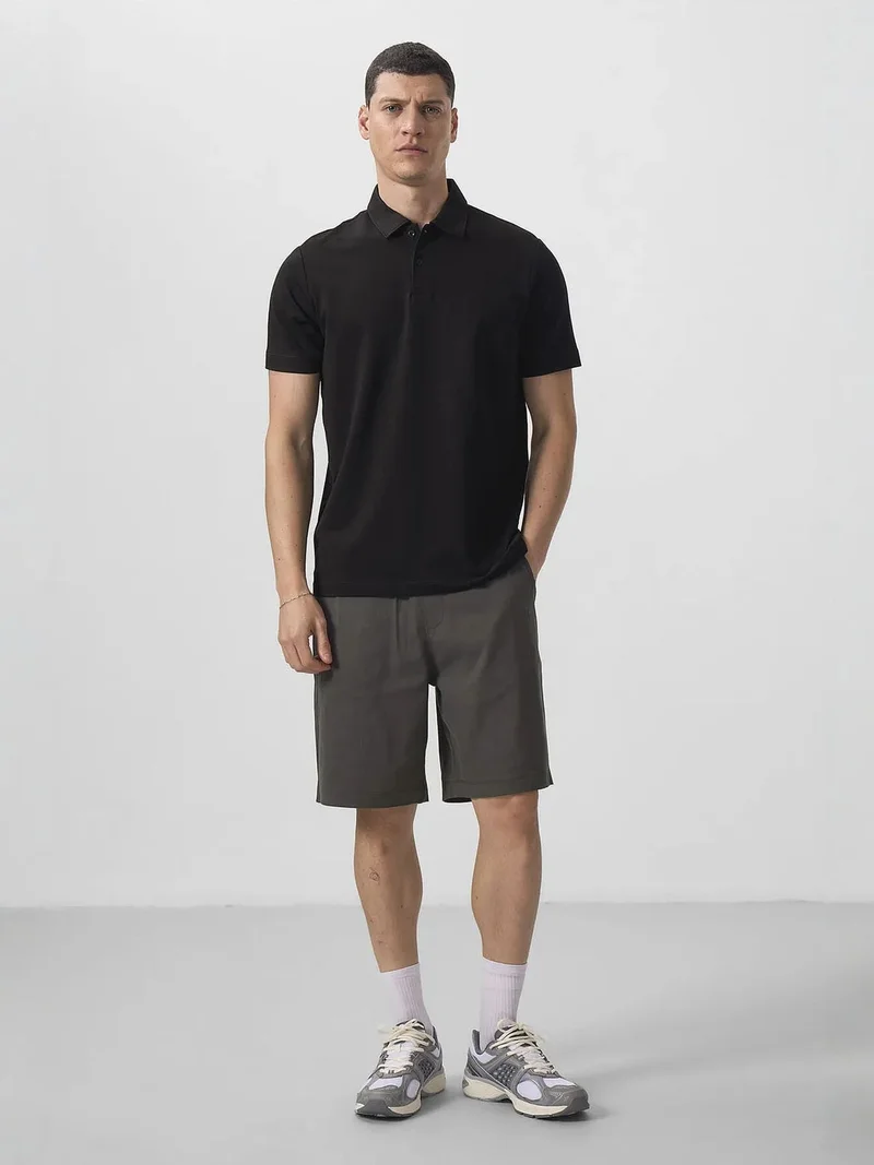 TOMMYLIFE TOMMY Men's Cotton Elastane Polo T-Shirt