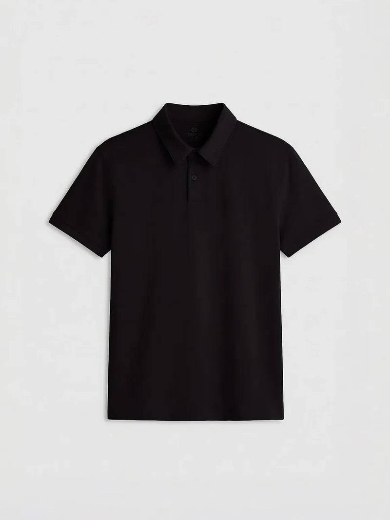 TOMMYLIFE TOMMY Men's Cotton Elastane Polo T-Shirt