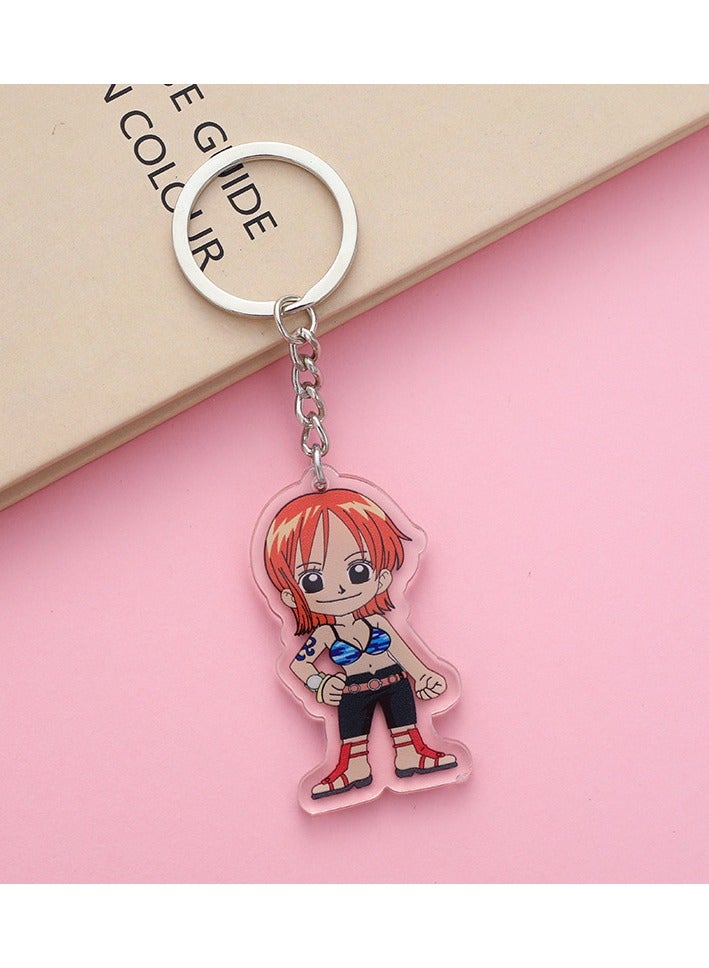 Anime One Piece Nami Acrylic Keychain