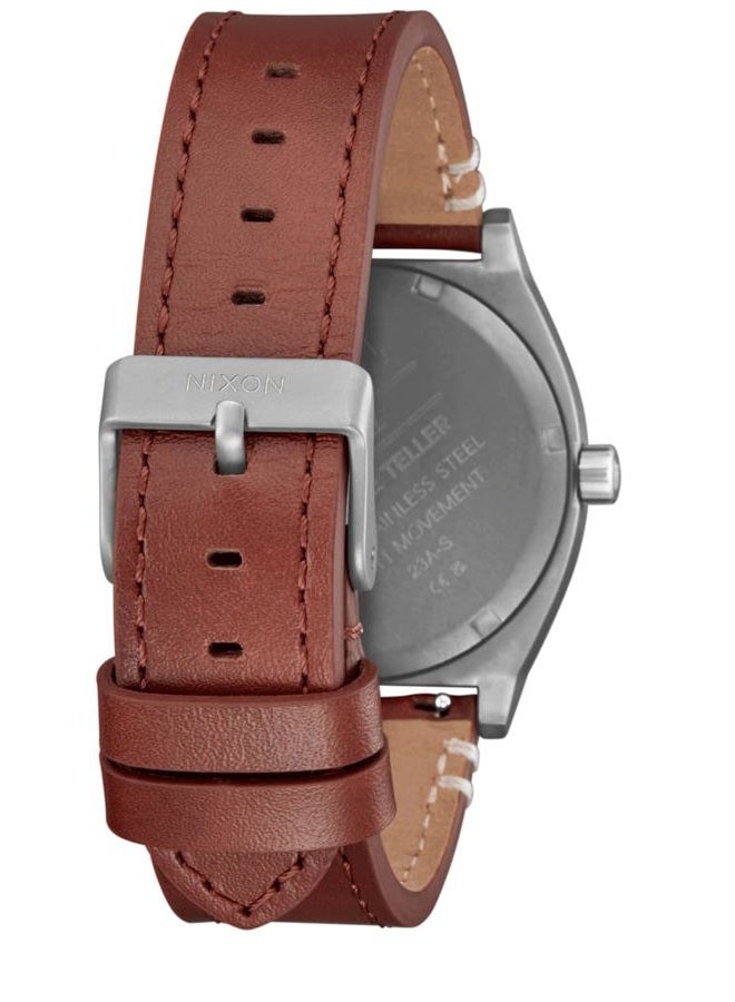 NIXON ساعة تايم تيلر الجلدية - Image 4
