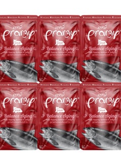 Pramy Cat Wet Food With Tuna And Salmon In Jelly Flavor For Senior Cats- 6x70g -  Nutritional Support for Aging Cats  - Image 1