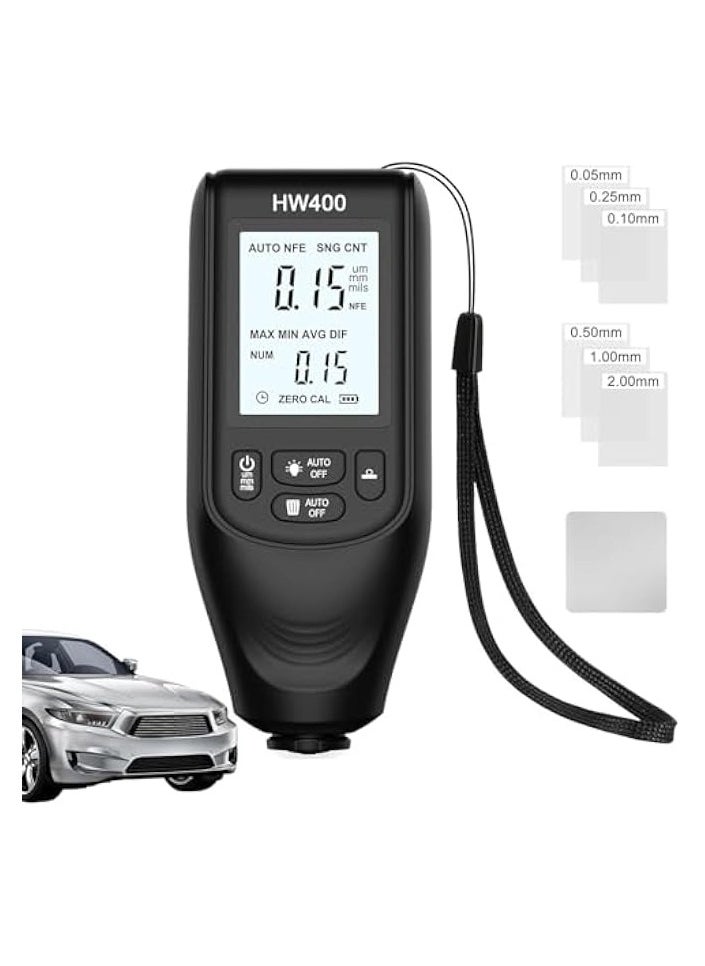 PROMASS Paint Thickness Gauge, Paint Thickness Measuring Tool, Digital Meter Probe Paint Thickness Gauge, Automotive Paint Thickness Tester for Automotive Coatings, 0~2000um Paint Thickness Gauge  - Image 1